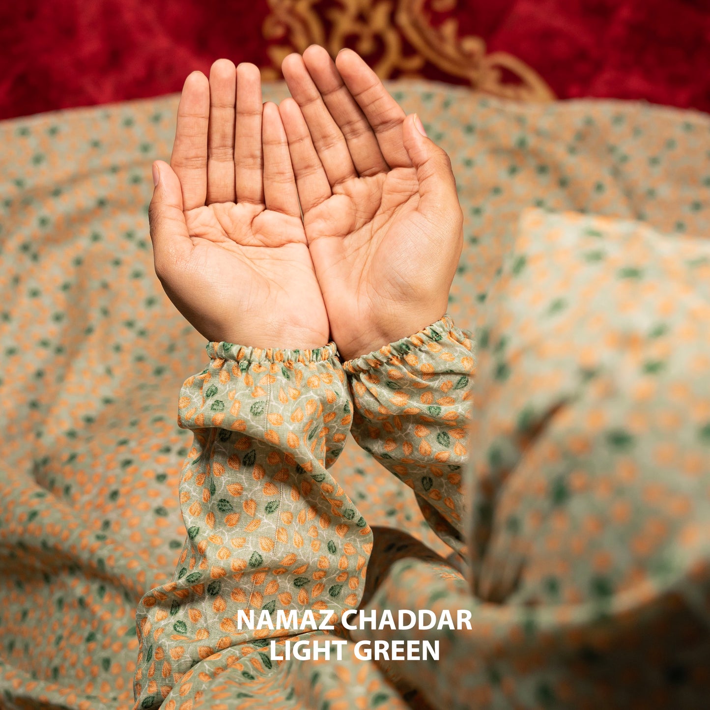 Namaz Chaddar With Sleeves - Green