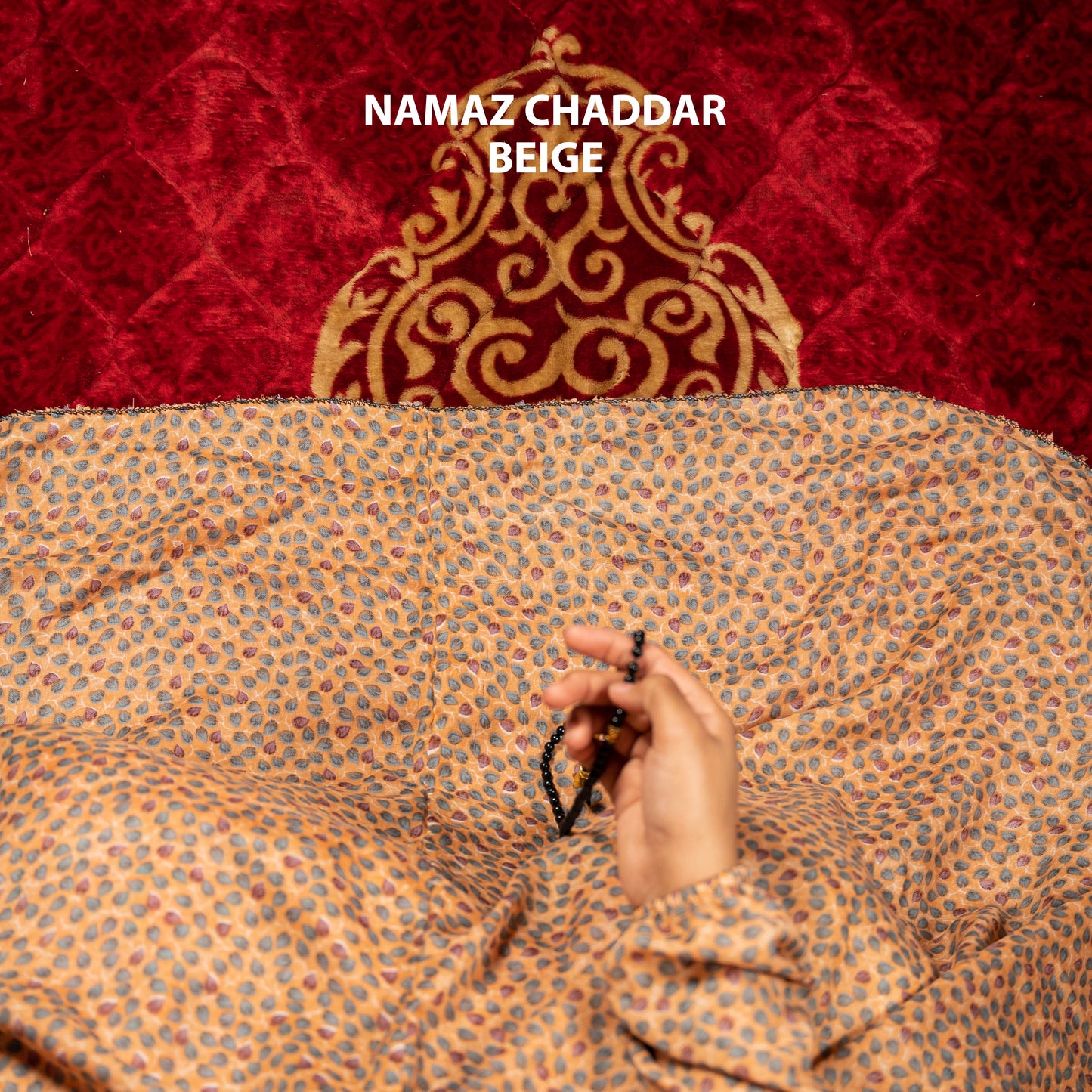 Namaz Chaddar With Sleeves - Beige